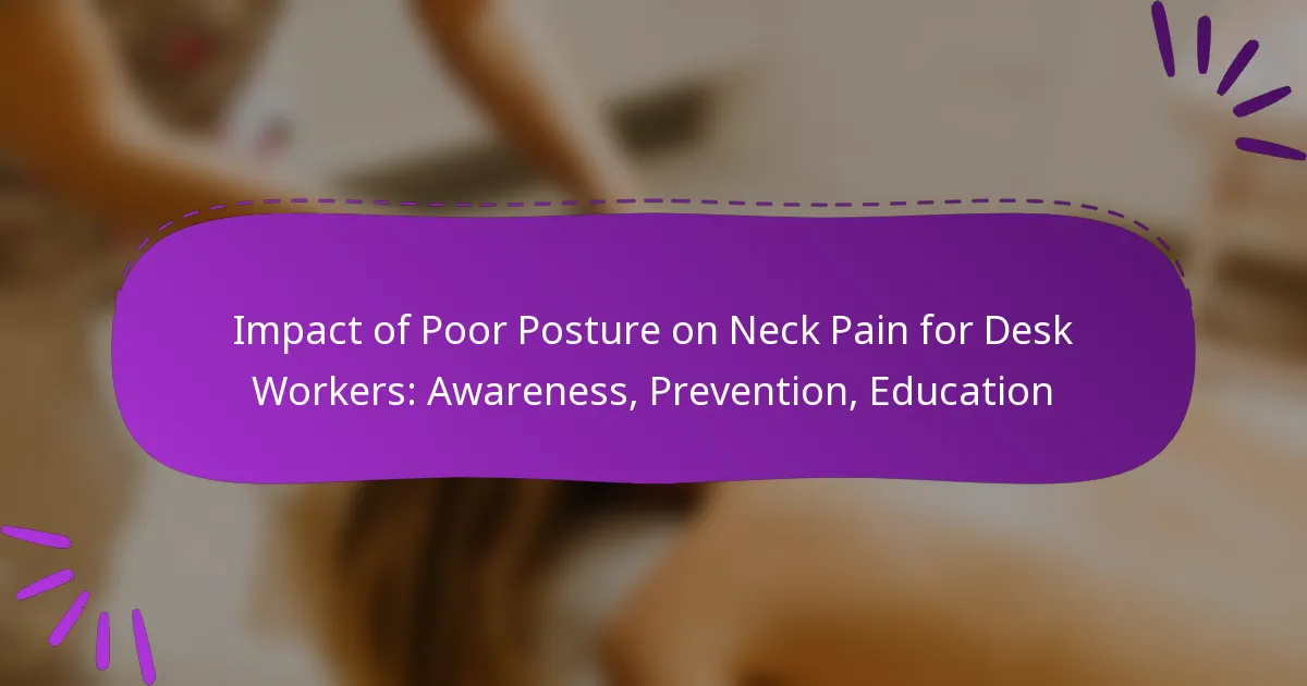 Impact of Poor Posture on Neck Pain for Desk Workers: Awareness, Prevention, Education