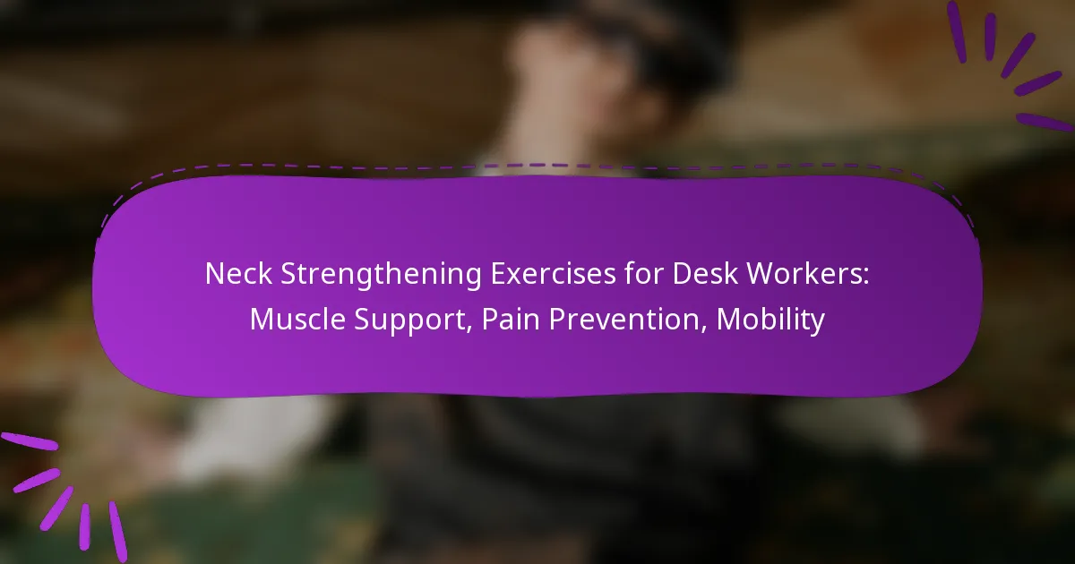 Neck Strengthening Exercises for Desk Workers: Muscle Support, Pain Prevention, Mobility