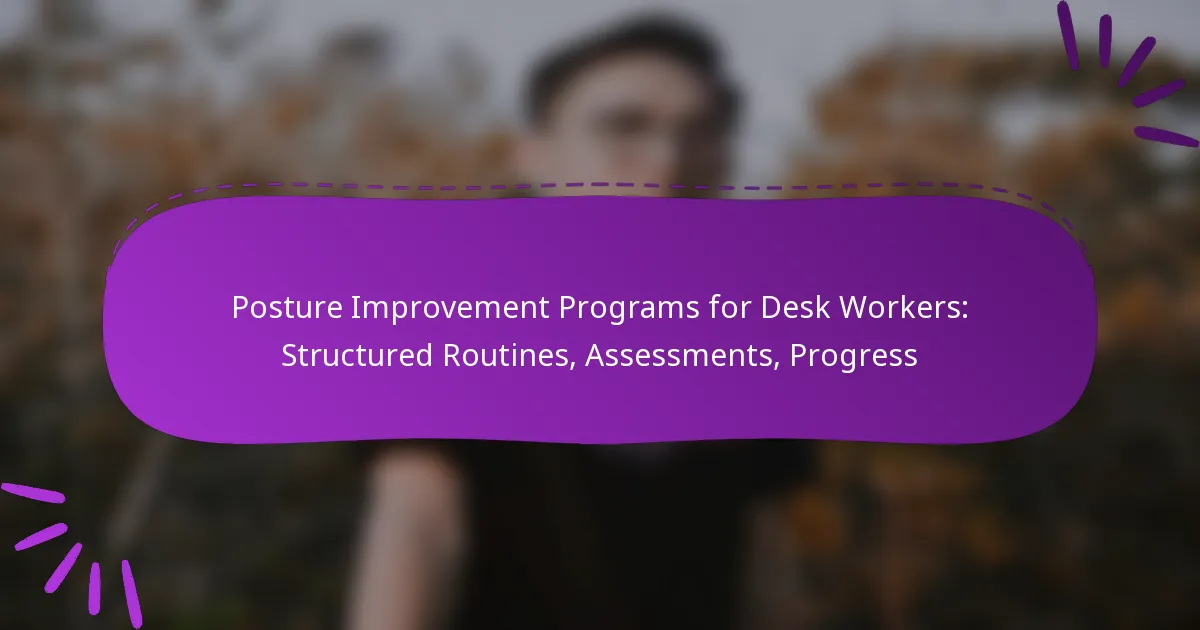Posture Improvement Programs for Desk Workers: Structured Routines, Assessments, Progress