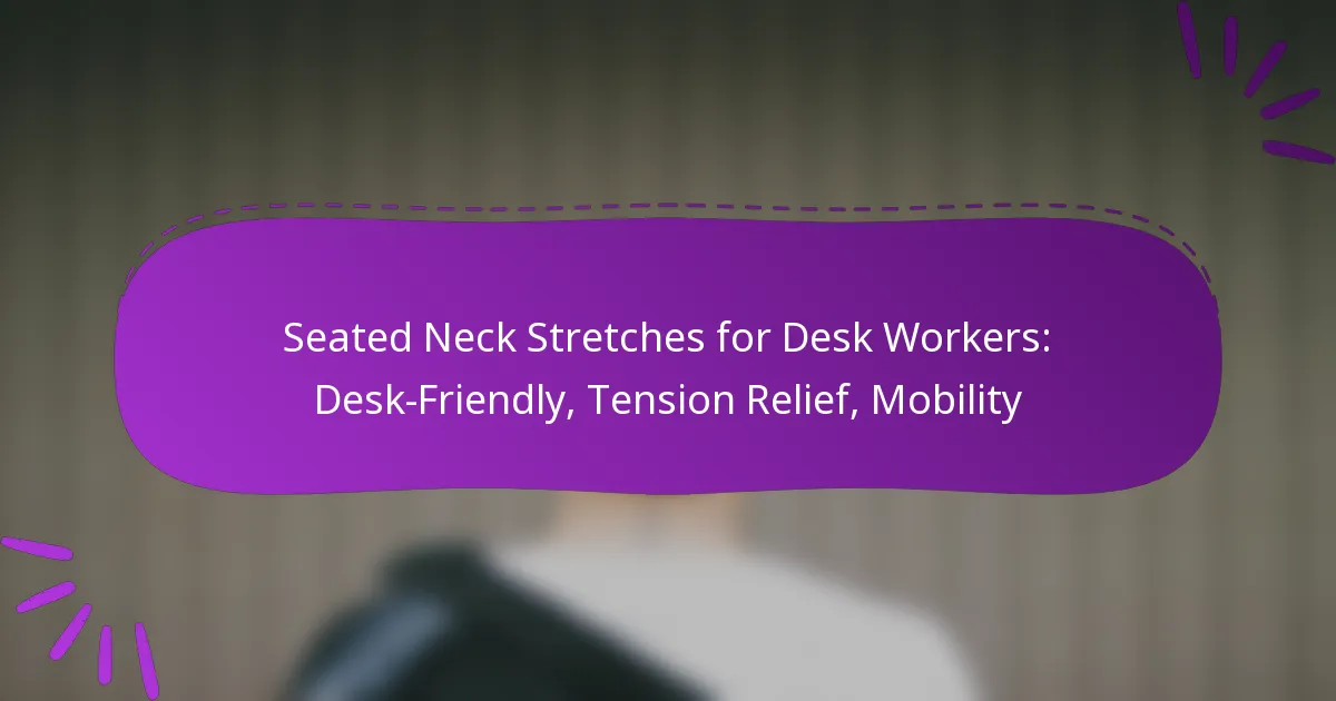 Seated Neck Stretches for Desk Workers: Desk-Friendly, Tension Relief, Mobility