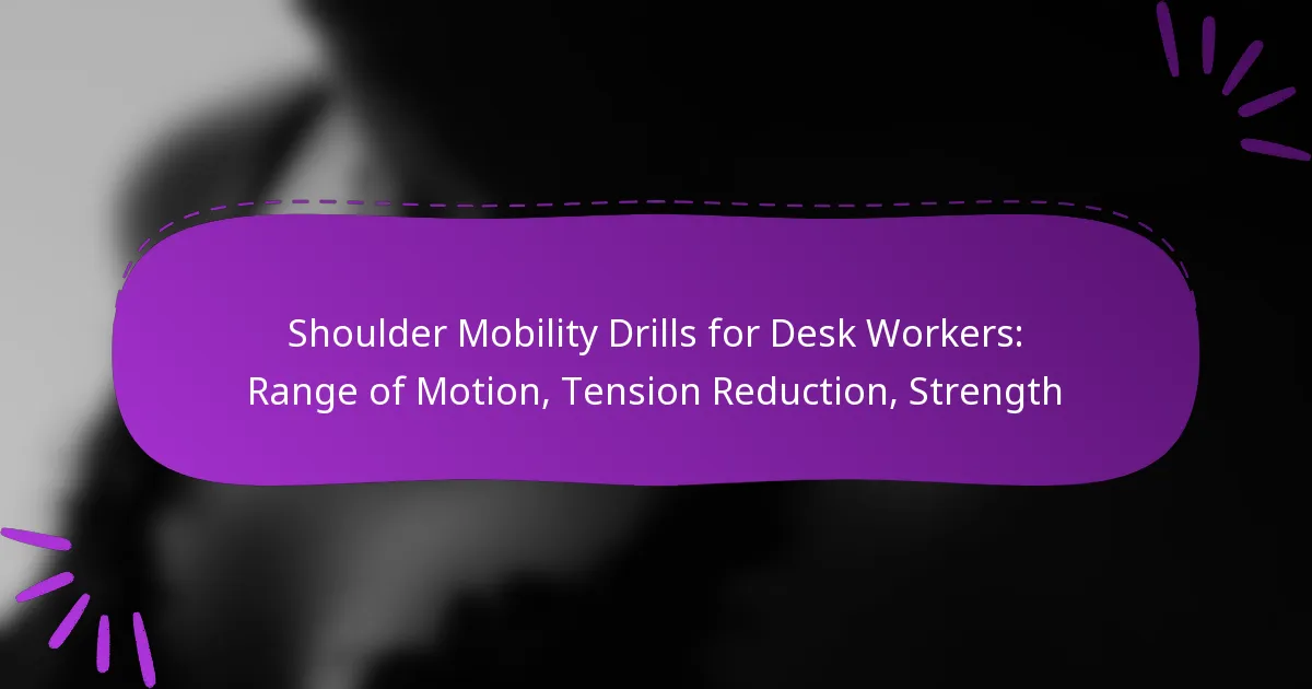 Shoulder Mobility Drills for Desk Workers: Range of Motion, Tension Reduction, Strength