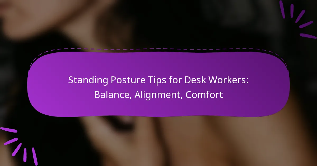 Standing Posture Tips for Desk Workers: Balance, Alignment, Comfort