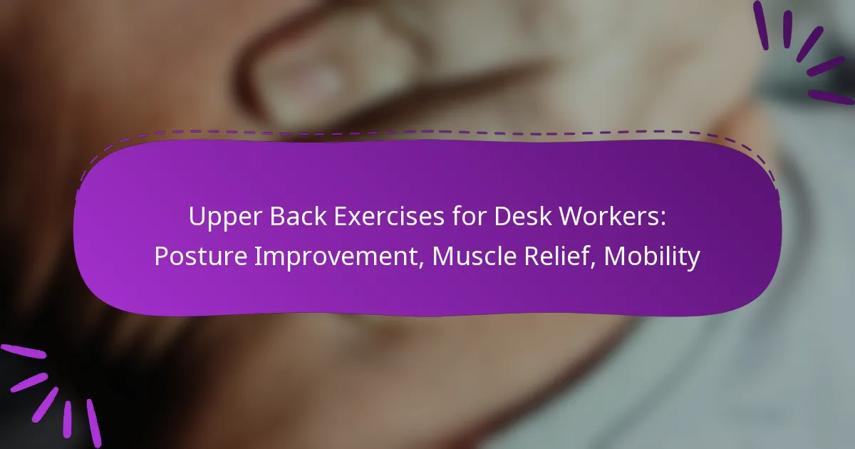 Upper Back Exercises for Desk Workers: Posture Improvement, Muscle Relief, Mobility
